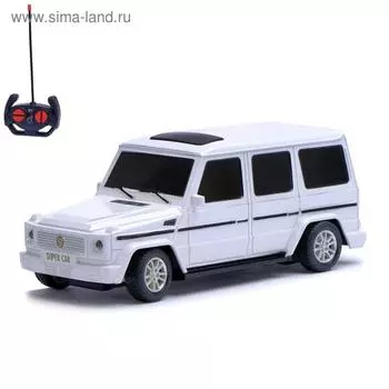 Джип радиоуправляемый «Гелик», 1:18, свет, работает от батареек, МИКС