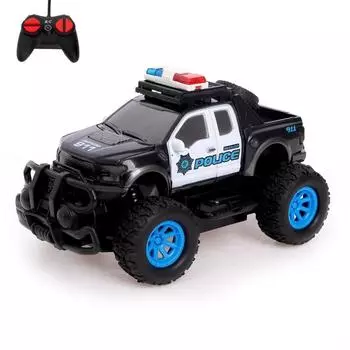 Джип радиоуправляемый «Полиция», работает от батареек, МИКС