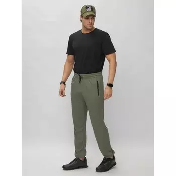 Джоггеры мужские, размер 46, цвет хаки