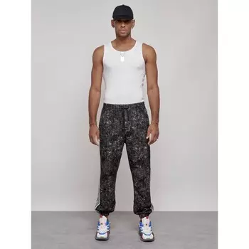 Джоггеры мужские, размер 48, цвет чёрный