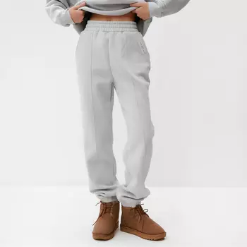 Джоггеры женские MIST Cozy style, серый, размер 50