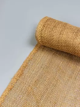Джут натуральный, 1.15 м, плотность 190 г/м, плетение 2626 нитей