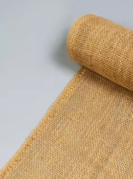 Джут натуральный, 1.15 м, плотность 260 г/м, плетение 3530 нитей