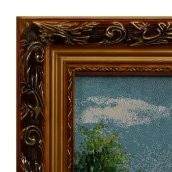 E099-50х100 Картина из гобелена "Деревенское умиротворение" (57х107)