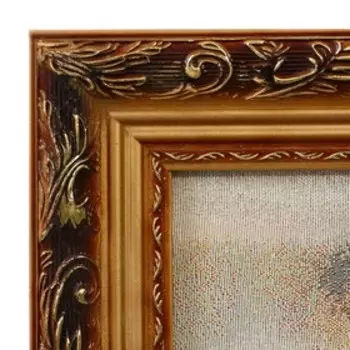 E109-50х100 Картина из гобелена "Снежные барсы" (57х107)