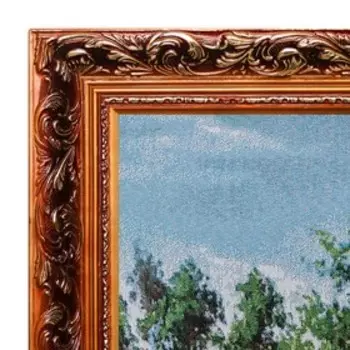 E117-60х120 Картина из гобелена "Дорога к мостику" (65х125)