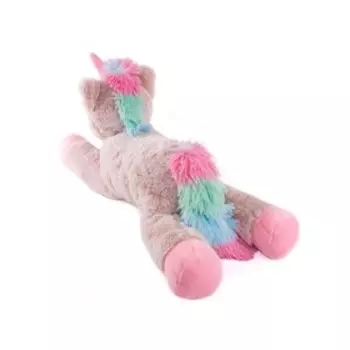 Единорог лежачий бежевый, 36 см