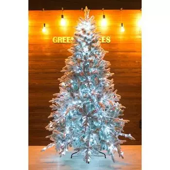 Ель искусственная «Россо», заснеженная, световая, 240 см