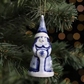 Новый год. Елочная игрушка "Снегурочка", 4,5х4,5х9 см, фарфор
