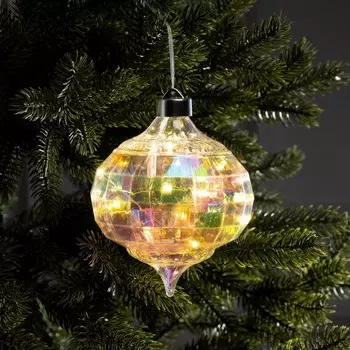 Ёлочная игрушка светодиодная «Ретро», 1712 см, 12 LED, от батареек ААх2, свечение тёплое белое