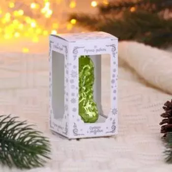 Елочное украшение "Огурчик"