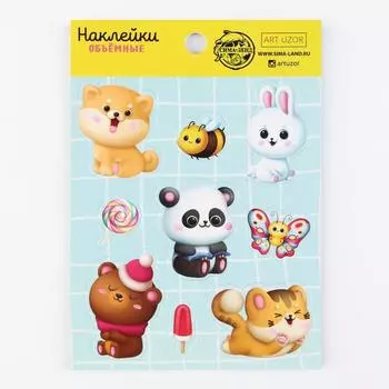 EVA наклейка "Звери", 11*15,5 см