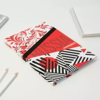 Ежедневник А5, 96 л "Russia"