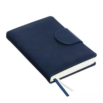 Ежедневник датированный 2025, A5, 168 листов, deVENTE.Norwich, твёрдая обложка с поролоном из искусственной кожи, ляссе, кремовый блок 70 г/м2, синий