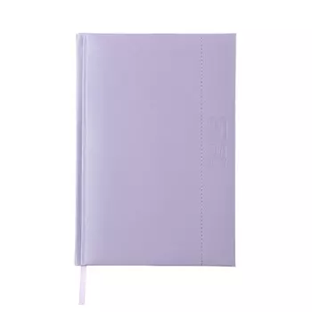 Ежедневник датированный 2024, A5, 176 листов ESCALADA, твёрдый переплёт с поролоном, искусственная кожа "Плонже эконом", блинтовое тиснение, блок 70 г/м, сиреневый