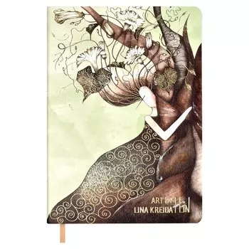 Ежедневник недатированный А5, 120 листов ESCALADA, мягкий переплёт, искусственная кожа "Наппа", тиснение фольгой, белый офсет 70 г/м, зелёный