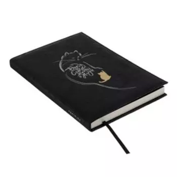 Ежедневник недатированный А5, 120 листов "Кот", твёрдая обложка с поролоном, тиснение фольгой