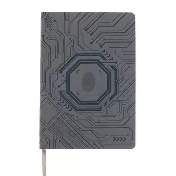 Ежедневник недатированный А5, 120 листов "Отпечаток", мягкая обложка, искусственная кожа, полноцветная печать, тиснение фольгой, блок 70 г/м2