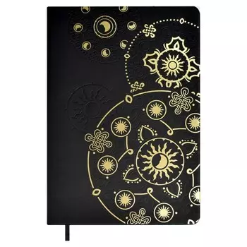 Ежедневник недатированный А5, 124 листа ESCALADA, твёрдый переплёт, искусственная кожа "Софт-тач", тиснение фольгой конгревное, белый офсет 70 г/м2, 120 г/м2