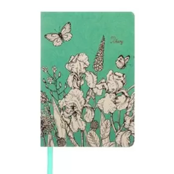 Ежедневник недатированный А5, 128 листов In Bloom "Графика", интегральная обложка, искусственная кожа, цветной срез