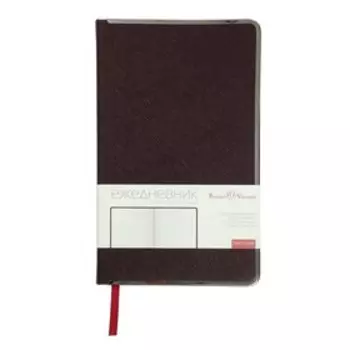 Ежедневник недатированный А5, 136 листов BRIDGE, обложка искусственная кожа, серебряный срез, бордовый