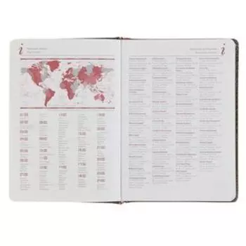 Ежедневник недатированный А5, 136 листов Caiman, обложка искусственная кожа, тиснение "под рептилию", ляссе, золотой срез, коричневый