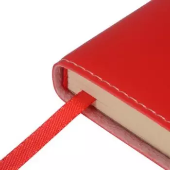 Ежедневник недатированный А5, 136 листов METROPOL, обложка искусственная кожа, красный