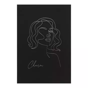 Ежедневник недатированный А5, 136 листов в линию "Силуэт", твёрдая обложка, ламинация Soft Touch, тиснение фольгой, блок офсет 60 г/м2