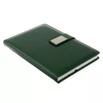 Ежедневник недатированный А5, 140 листов в клетку, с хлястиком, обложка кожзам, МИКС