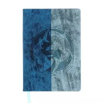 Ежедневник недатированный А5, 144 листов Тулуза "Хищники", твердый переплет, искусственная кожа, блинтовое тиснение, белый офсет 80 г/м