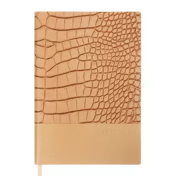 Ежедневник недатированный А5, 160 листов, ESCALADA, мягкая обложка из искусственной кожи, тиснение фольгой, ляссе, блок 70 г/м2