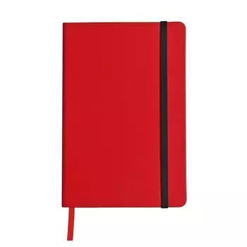Ежедневник недатированный А5, 160 листов MEGAPOLIS VELVET, твёрдая обложка, искусственная кожа, ляссе, на резинке, тонированный блок 70 г/м2, красный