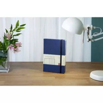 Ежедневник недатированный А5, 160 листов MEGAPOLIS VELVET, твёрдая обложка, искусственная кожа, тёмно-синий