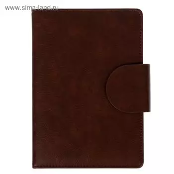 Ежедневник недатированный А5, 136 листов, deVENTE. Norwich, твёрдая обложка с поролоном из искусственной кожи, 2 ляссе, тонированный блок 70 г/м2, коричневый