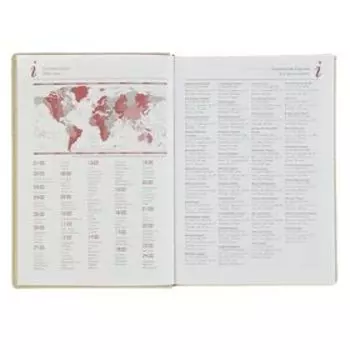 Ежедневник недатированный А5, 160 листов Velvet, твёрдая обложка, искусственная кожа, бежевый