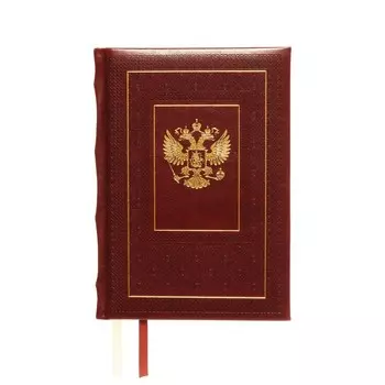 Ежедневник недатированный A5, 176 листов, deVENTE.Symbol, твёрдая обложка с поролоном из искусственной кожи, золотой срез, блок 70 г/м2, коричневый