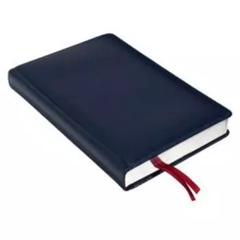 Ежедневник недатированный А5+, 176 листов Parliament, твёрдая обложка из искусственной кожи, 2 ляссе,синий