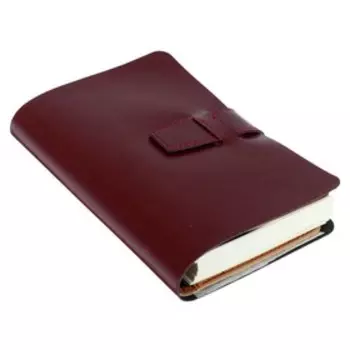 Ежедневник недатированный А5, 192 листа Sienna, обложка искусственная кожа, сменный блок, бордовый