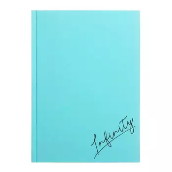 Ежедневник недатированный А5, 80 листов "БЕСКОНЕЧНОСТЬ", твёрдый переплёт 7БЦ, ламинация софт-тач вельвет, тиснение фольгой, блок 65г/м2