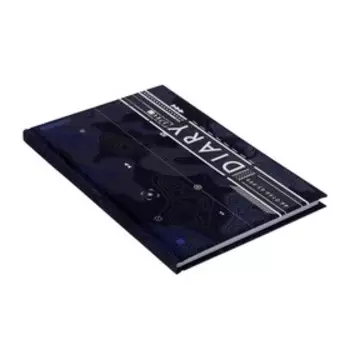 Ежедневник недатированный А5, 80 листов DIARY "Рельеф", твёрдая обложка, ламинация Soft-Touch вельвет, тиснение цветной фольгой