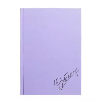 Ежедневник недатированный А5, 80 листов "СУДЬБА", твёрдый переплёт 7БЦ, ламинация софт-тач вельвет, тиснение фольгой, блок 65г/м2