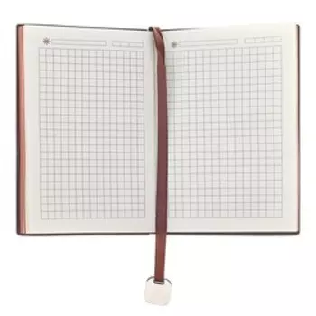 Ежедневник недатированный А6, 116 листов в клетку, обложка ПВХ, тонированный срез, обложка ЛАЙТ, МИКС