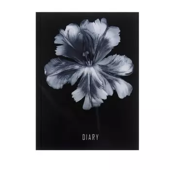 Ежедневник недатированный А6, 128 листов, "Цветочный акцент", ламинация Soft-touch, блок 70 г/м2
