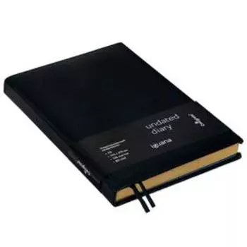 Ежедневник недатированный Iguana A5, 136 листов в клетку, кожзам, под кожу рептилий, золотой срез, 2 ляссе, перфорированные уголки