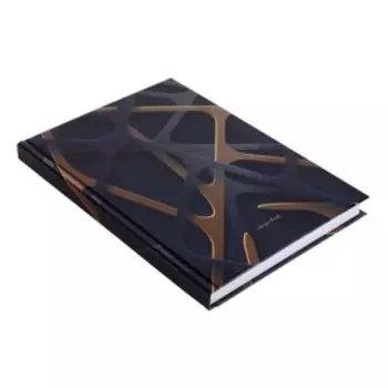 Ежедневник-планер недатированный А5, 128 листов в линию "Абстракция", твёрдая обложка, выборочный УФ-лак