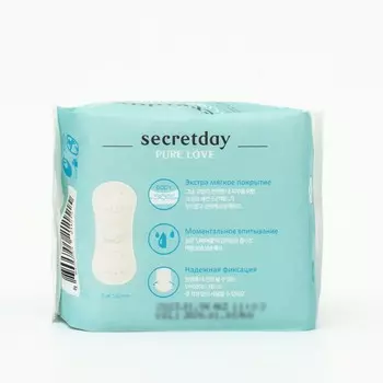 Ежедневные прокладки хлопковые Secretday Love размер XS, 20 шт