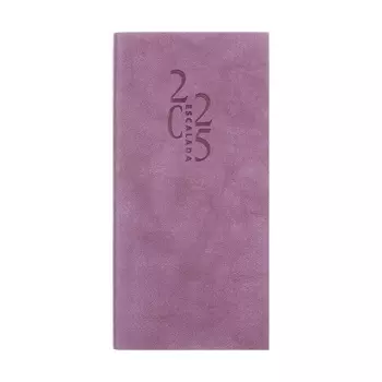 Еженедельник датированный 2025 года, 80х165 мм, 64 листа ESCALADA, мягкая обложка из искусственной кожи, блинтовое тиснение, блок 70 г/м, сиреневый