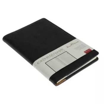 Еженедельник недатированный А5, 64 листа на гребне CONCEPT, обложка искусственная кожа, серый