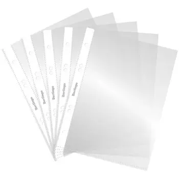 Файл-вкладыш А5 30мкм Berlingo, 100 штук, глянцевая с перфорацией 192627