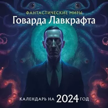 Фантастические миры Говарда Лавкрафта. Календарь настенный на 2024 год, 30х30 см